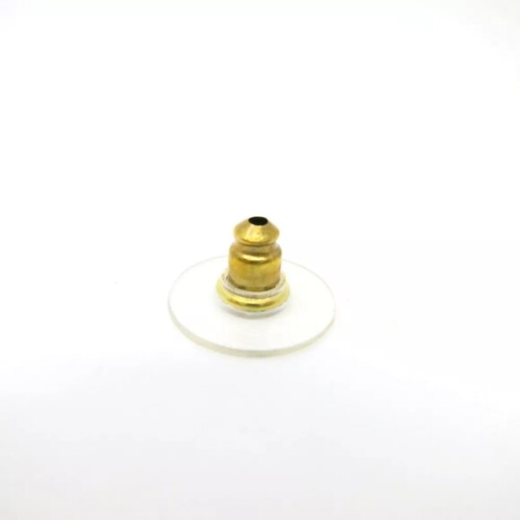 Authentic CHANEL Round Earrings A2I Purple Brass - Picture 8 of 9